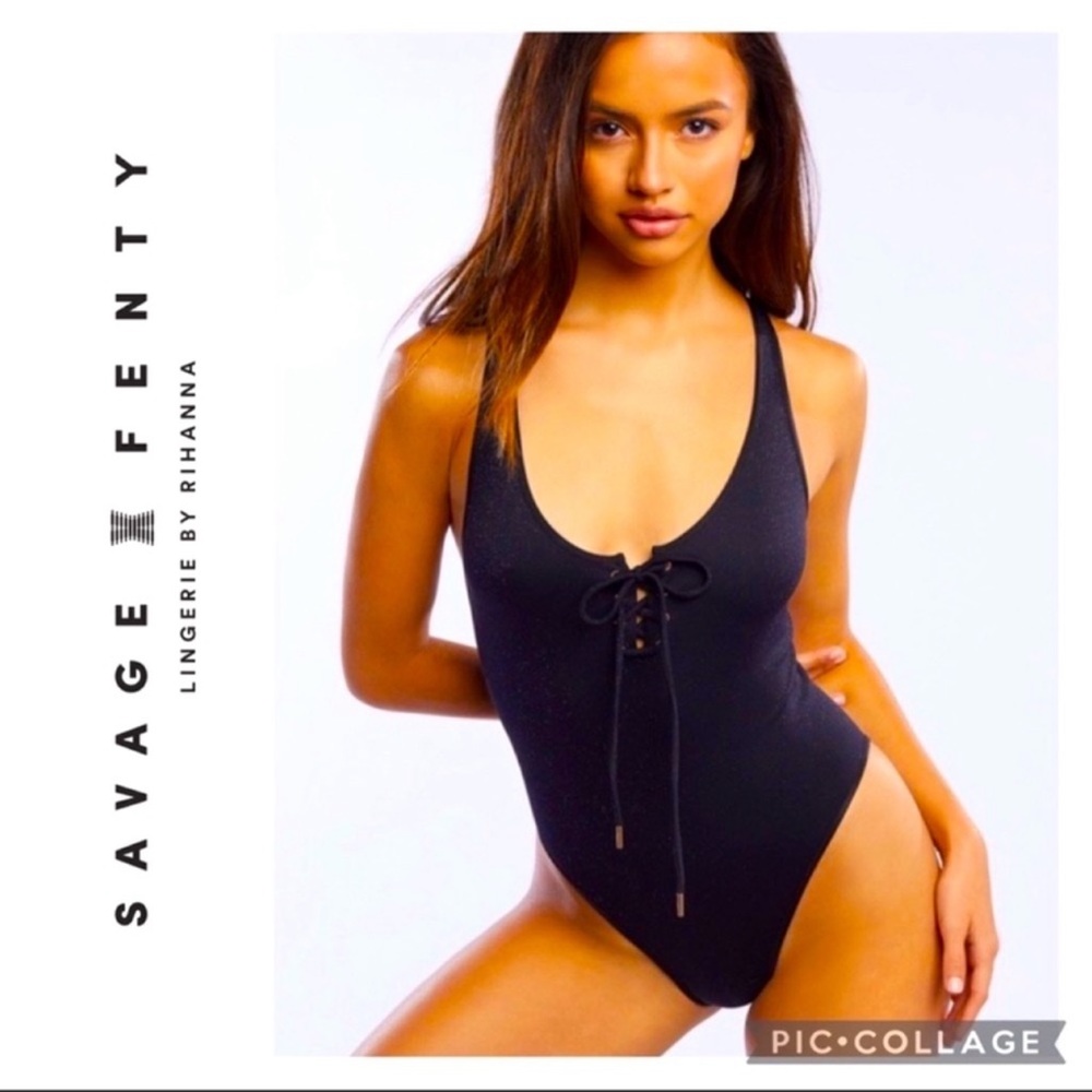 SAVAGE X FENTY | SUPER RARE STUNNINGLY Sexy Glitter Low Back Bodysuit *NWOT*💎💎